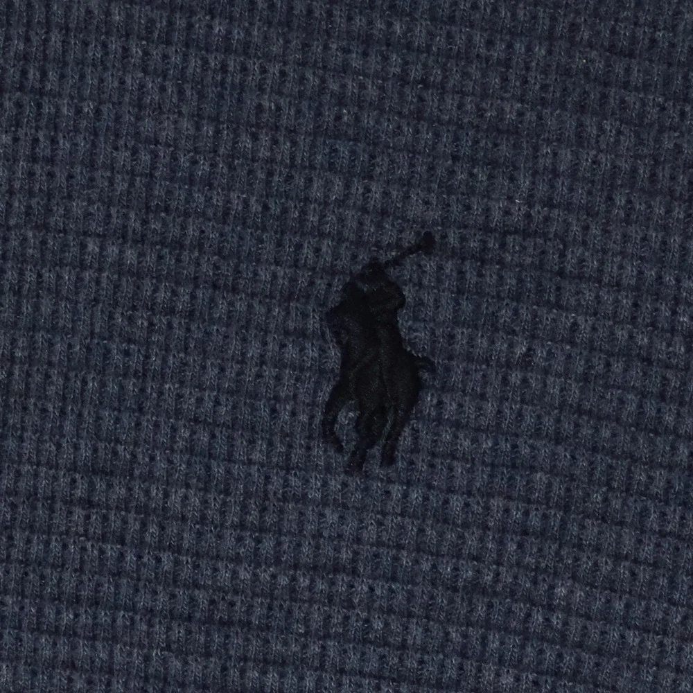 Polo Ralph Lauren Sweater Mens Large Navy Cotton Long Sleeve